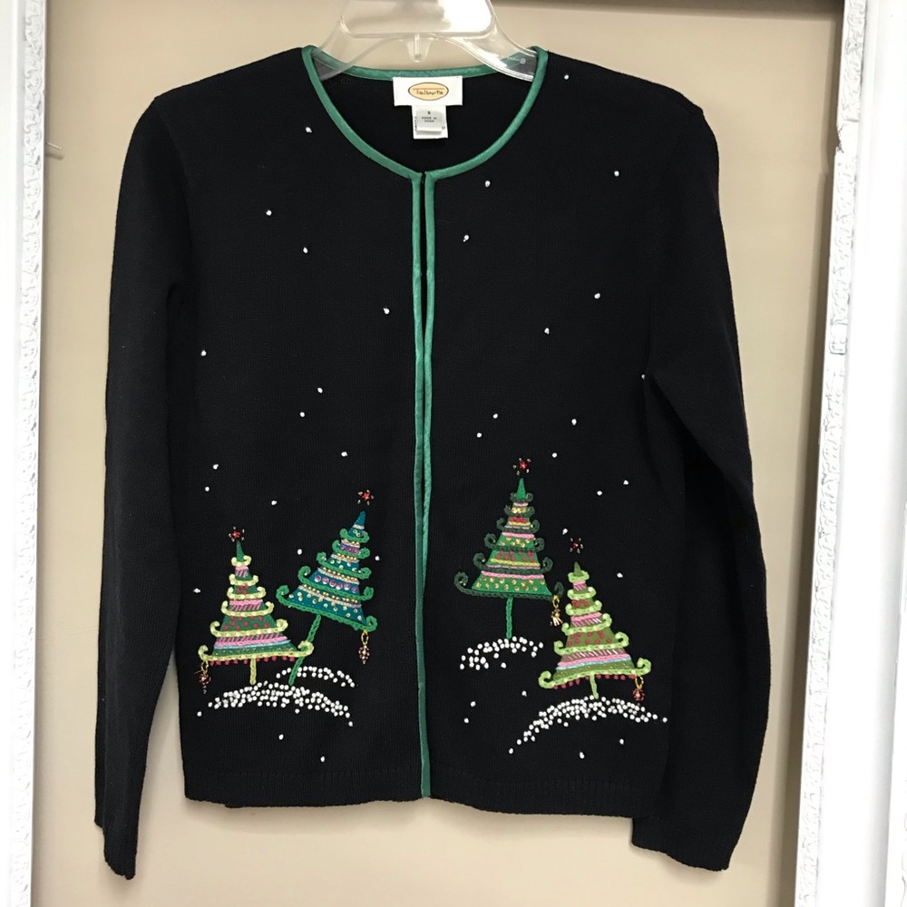 Talbots Christmas cardigan - Picture 2 of 8